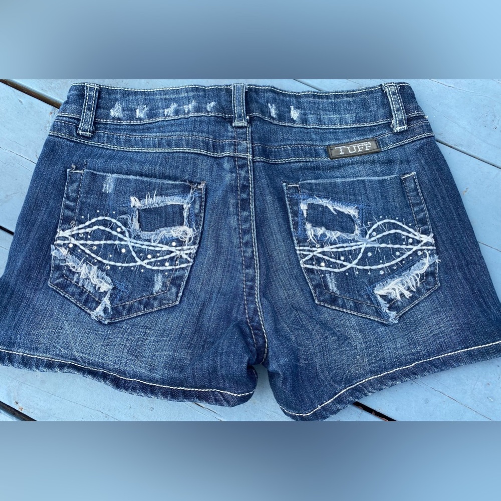 Cowgirl Tuff jean shorts